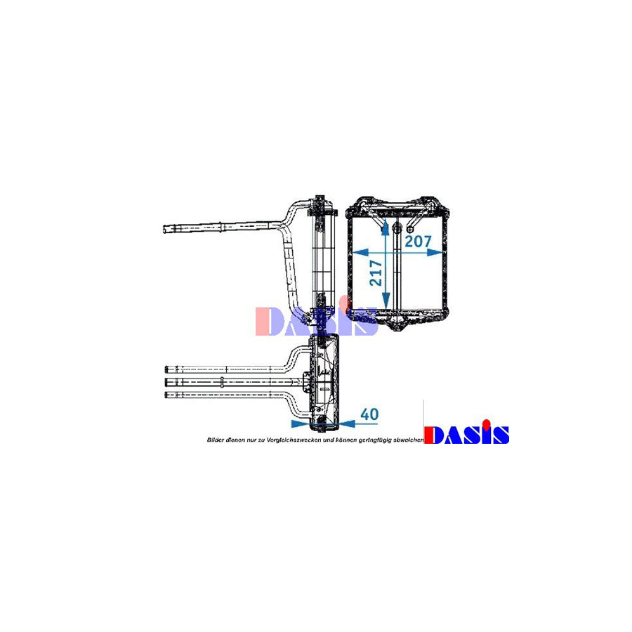 AKS Dasis 129250N Heater Matrix