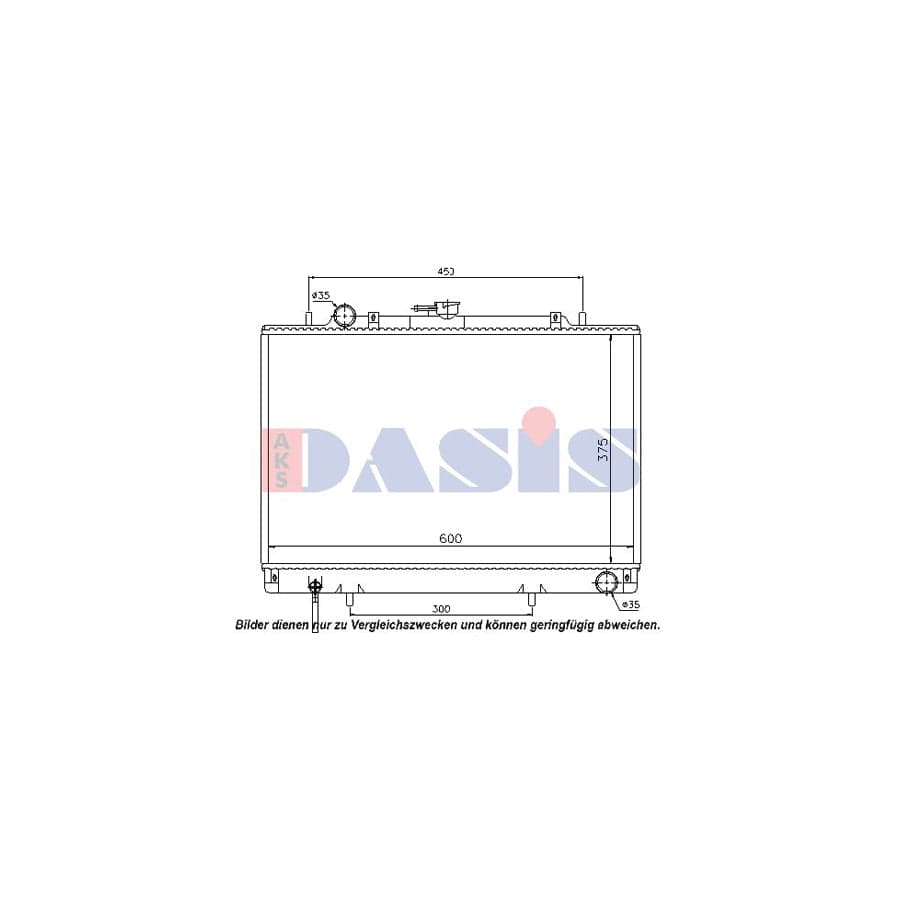 AKS Dasis 140008N Engine Radiator