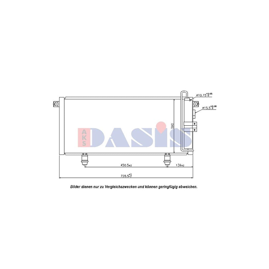 AKS Dasis 142024N Air Conditioning Condenser for Mitsubishi Shogun Pinin (V60)