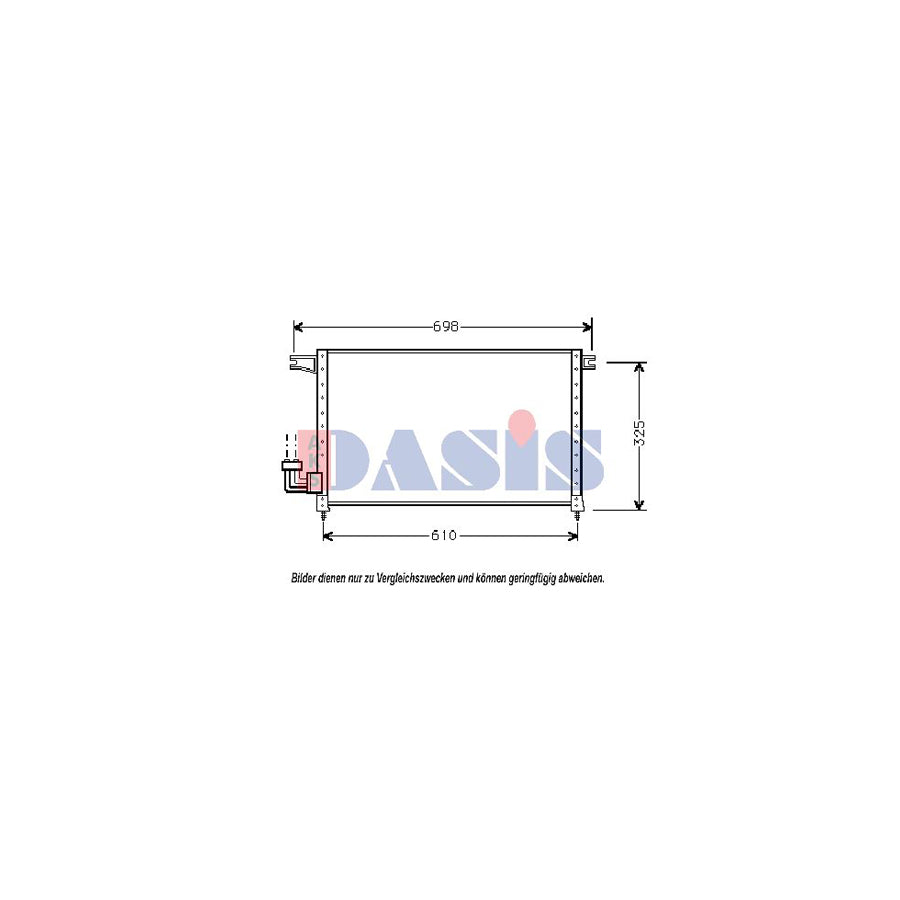 AKS Dasis 142030N Air Conditioning Condenser for Mitsubishi Galant