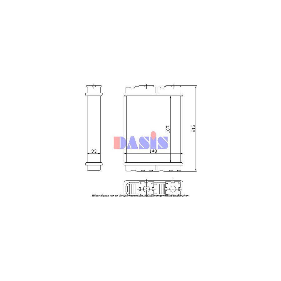 AKS Dasis 149010N Heater Matrix