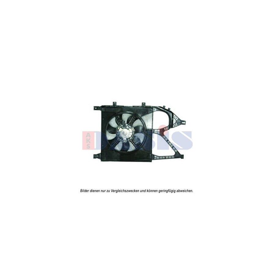 AKS Dasis 158049N Fan, Radiator for Opel Corsa C Hatchback (X01)
