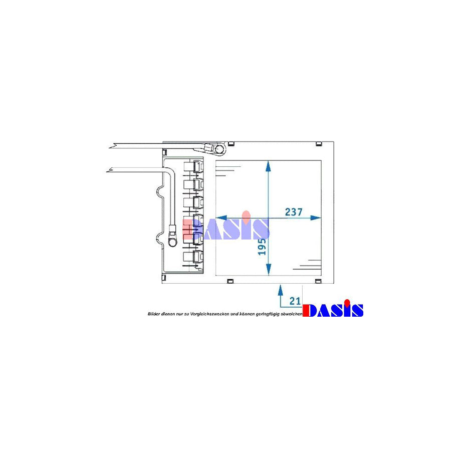 AKS Dasis 159003N Heater Matrix