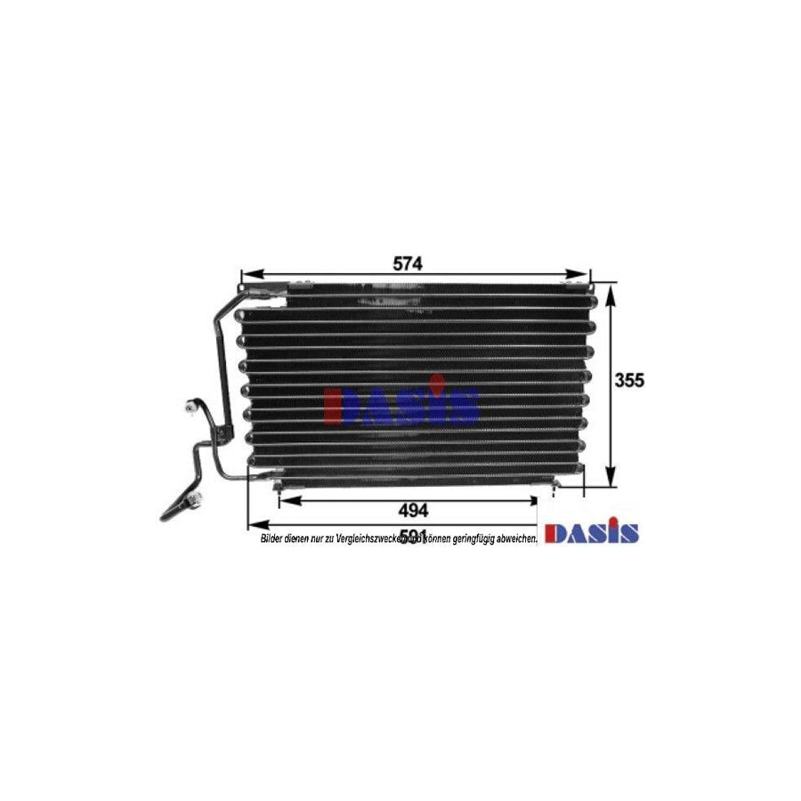 AKS Dasis 162040N Air Conditioning Condenser for Peugeot 405