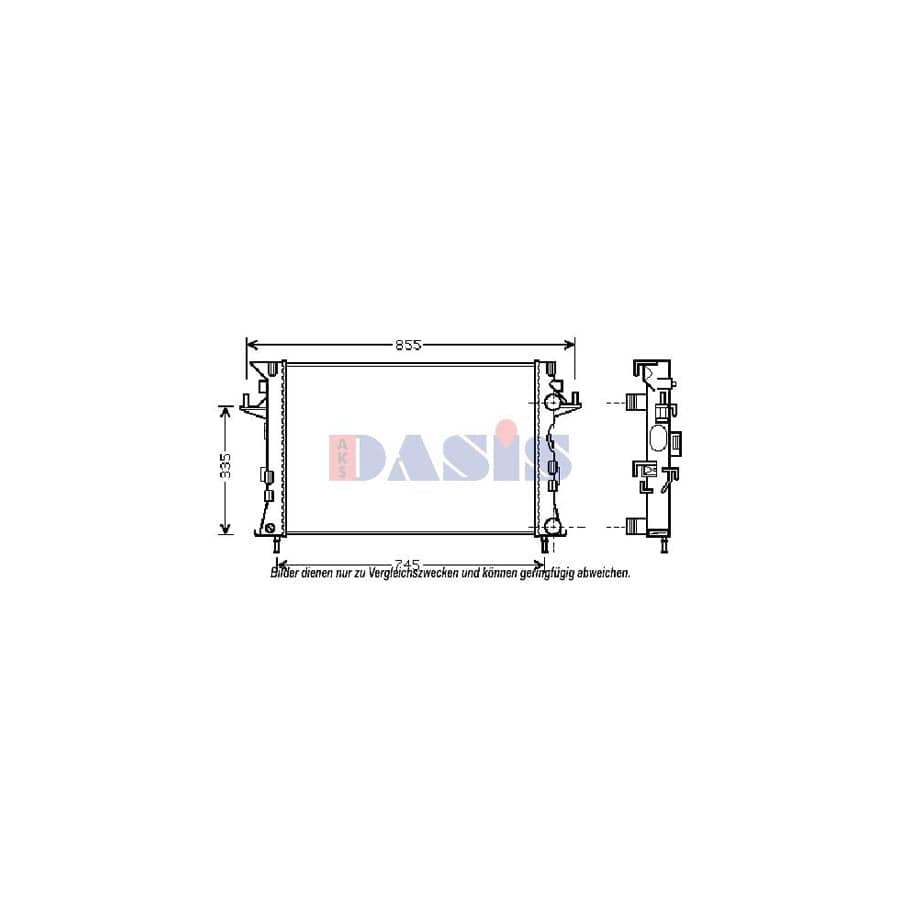 AKS Dasis 180076N Engine Radiator