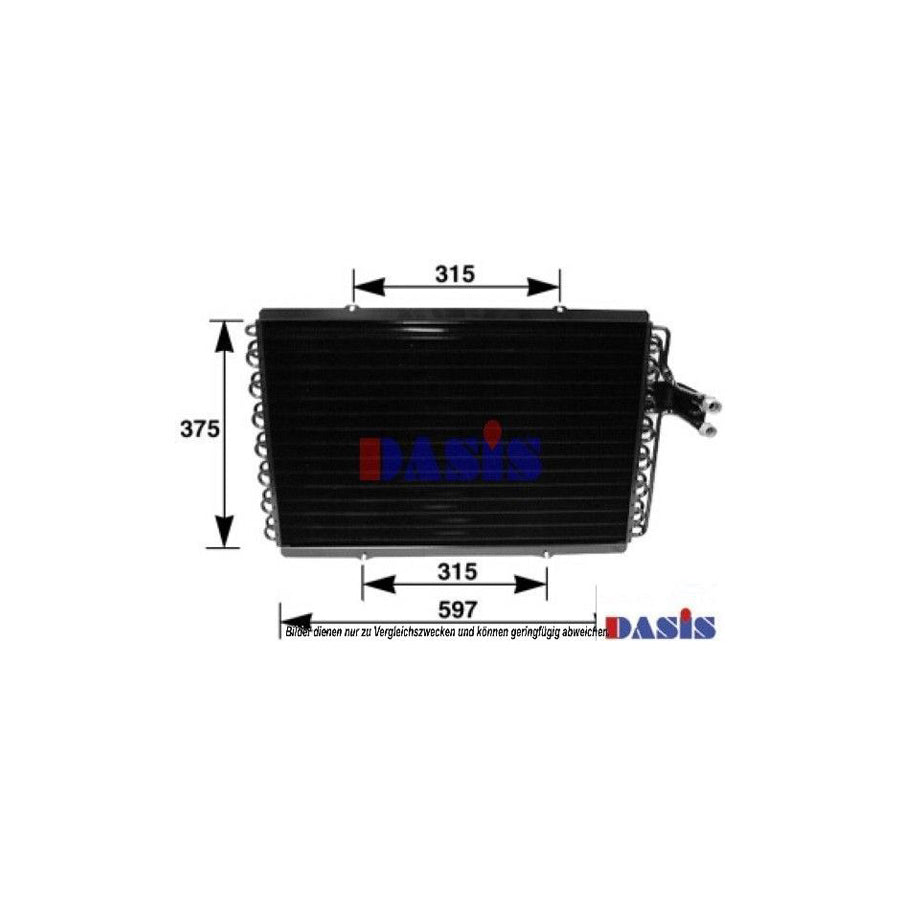 AKS Dasis 182310N Air Conditioning Condenser for Renault Espace II (J63/S63)