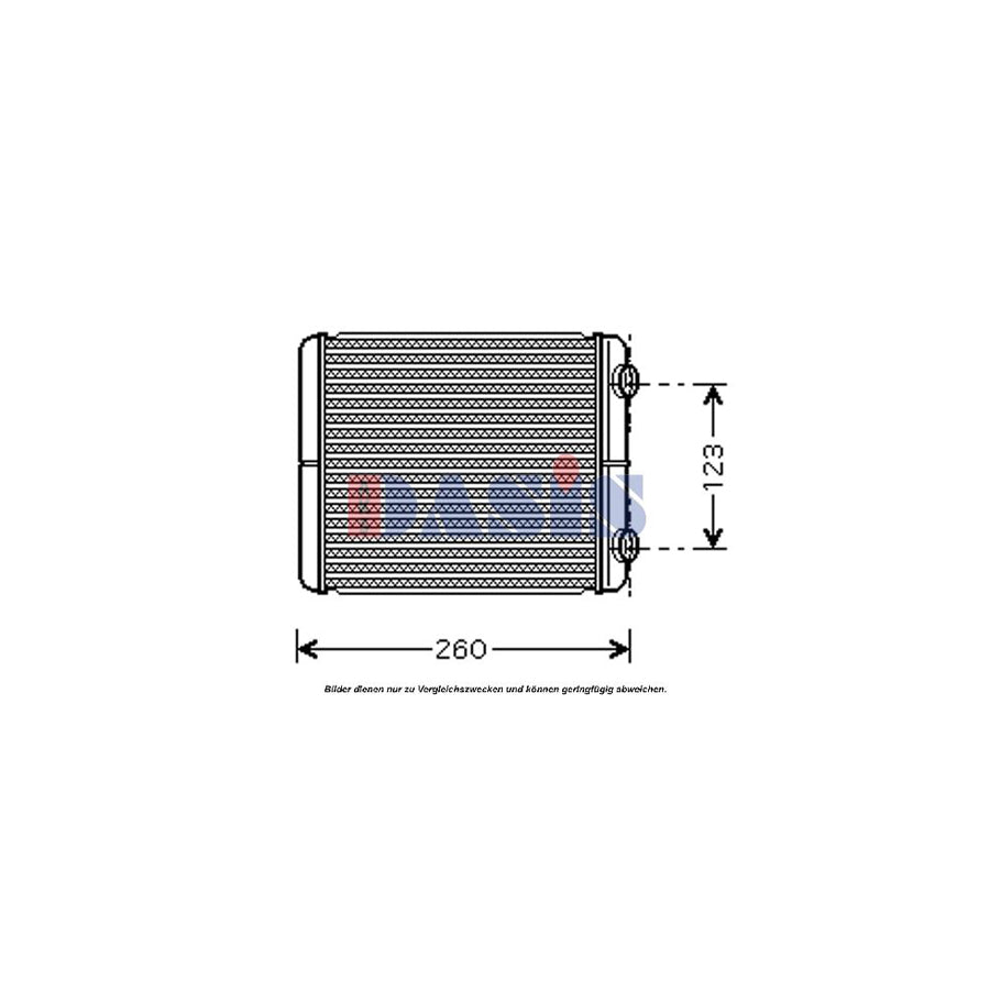 AKS Dasis 186003N Heater Matrix