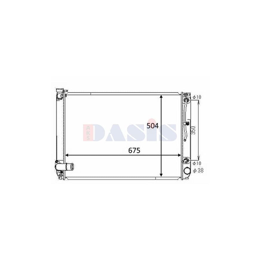 AKS Dasis 210269N Engine Radiator for Lexus Rx II (Xu30)