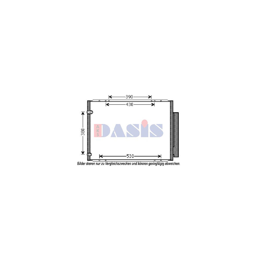 AKS Dasis 212076N Air Conditioning Condenser for Lexus Rx II (Xu30)