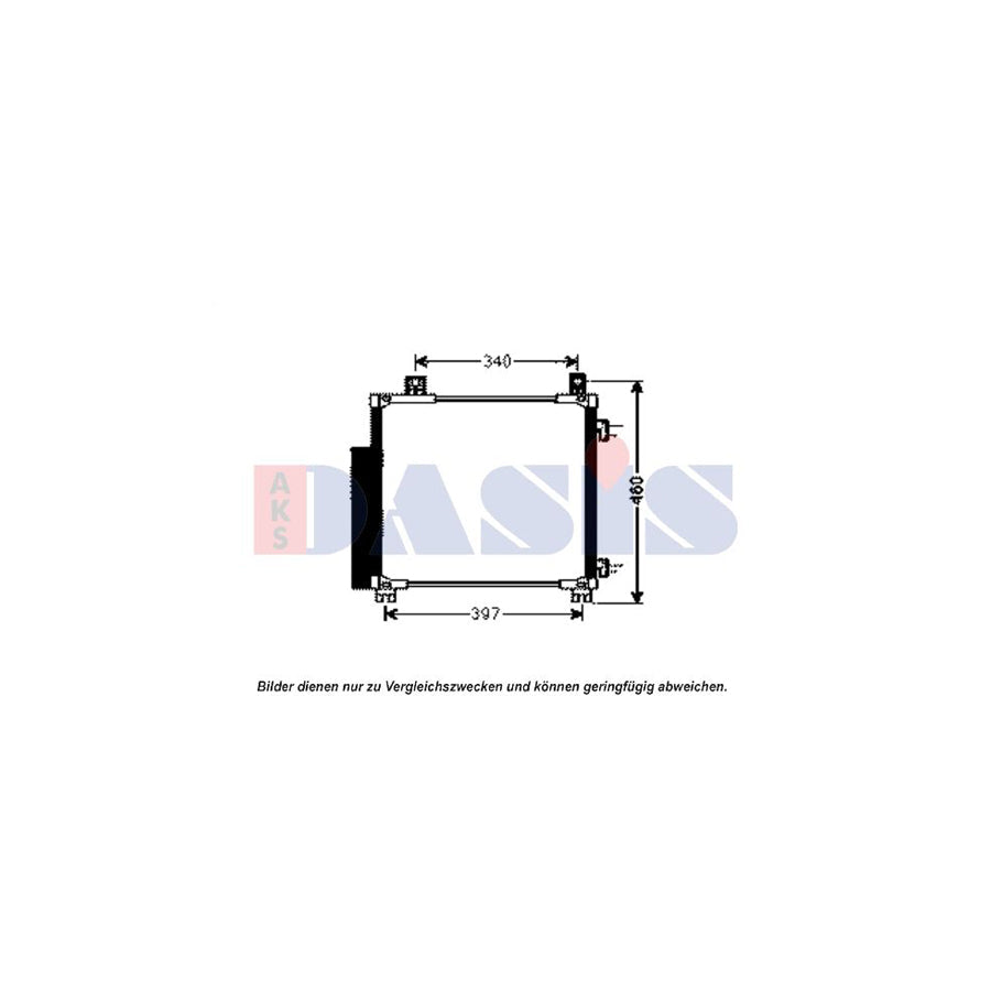AKS Dasis 212083N Air Conditioning Condenser for Toyota Iq (Aj10)