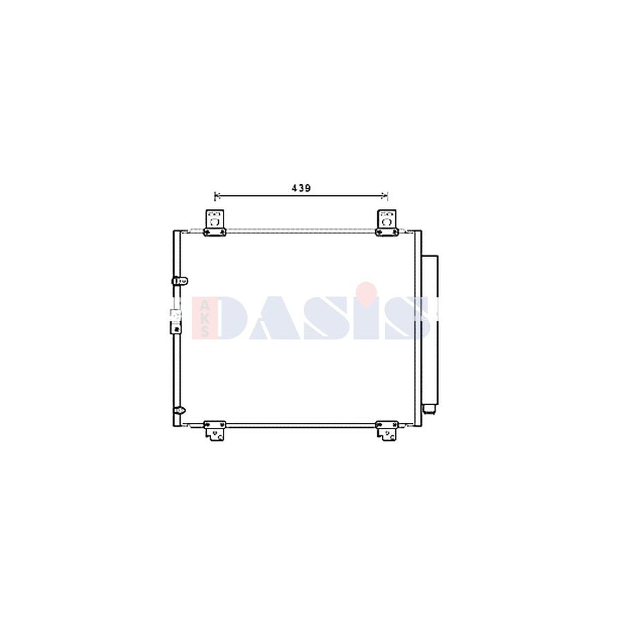 AKS Dasis 212112N Air Conditioning Condenser for Toyota Hiace
