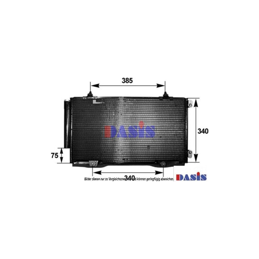 AKS Dasis 212980N Air Conditioning Condenser for Toyota Avensis