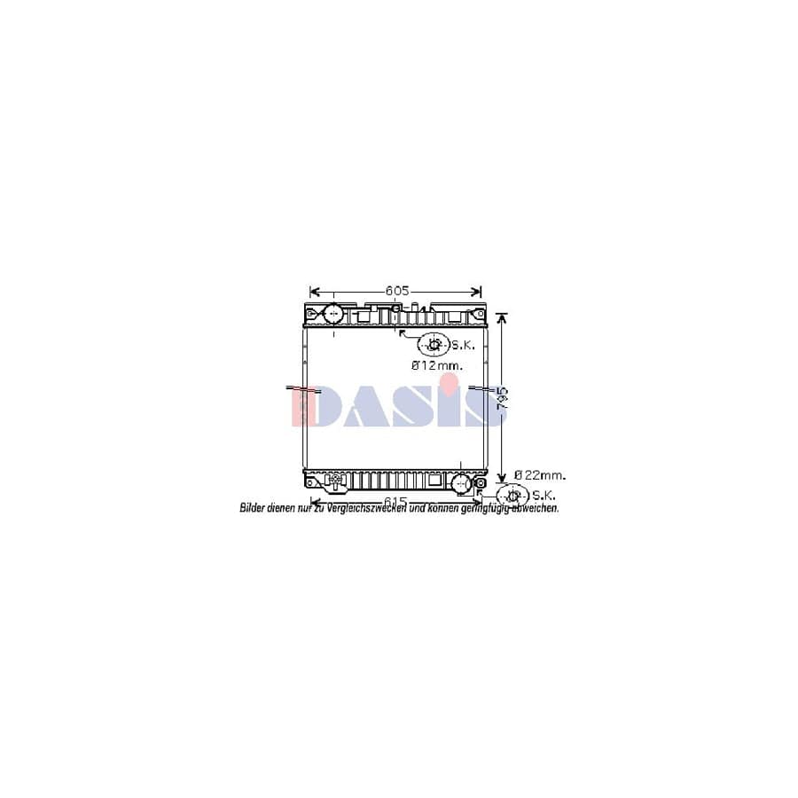 AKS Dasis 260014N Engine Radiator