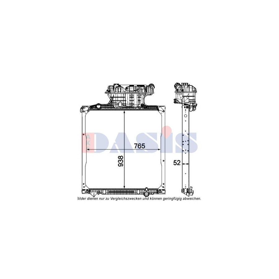 AKS Dasis 260031N Engine Radiator