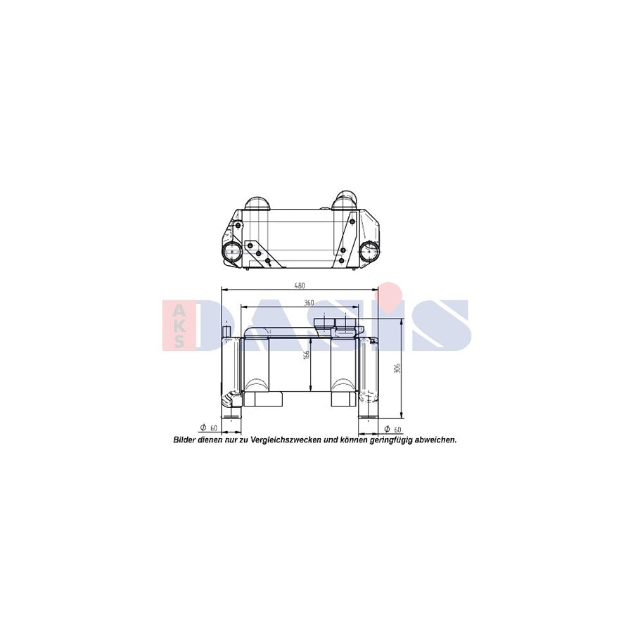 AKS Dasis 266013N Oil Cooler, Retarder