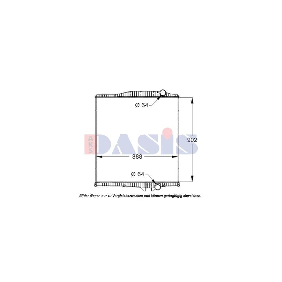 AKS Dasis 280005S Engine Radiator