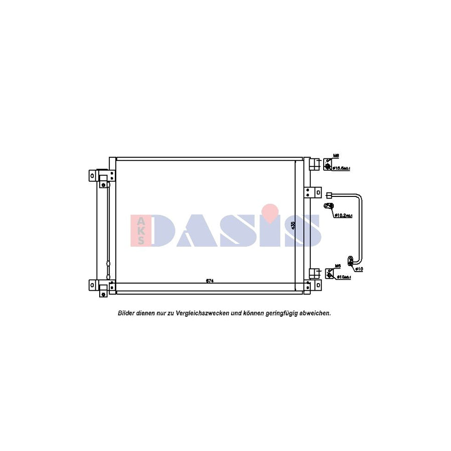 AKS Dasis 352009N Air Conditioning Condenser for Subaru Tribeca (B9)