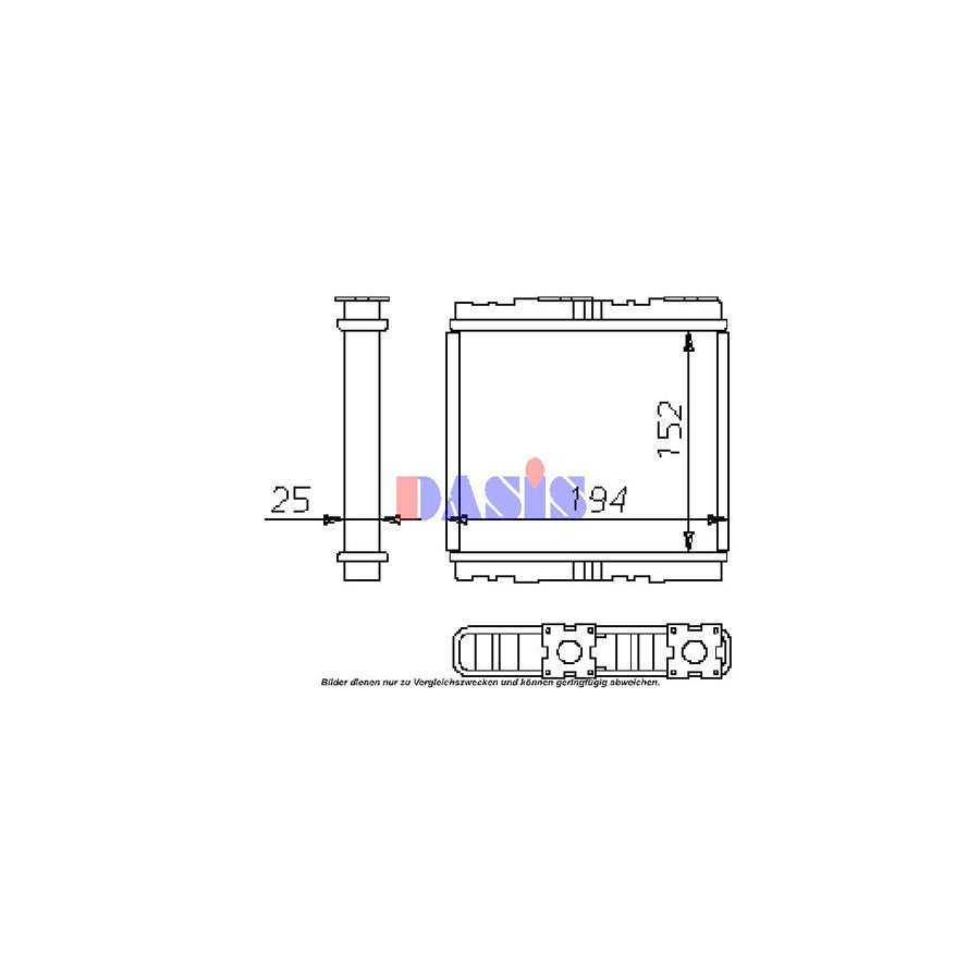 AKS Dasis 359010N Heater Matrix