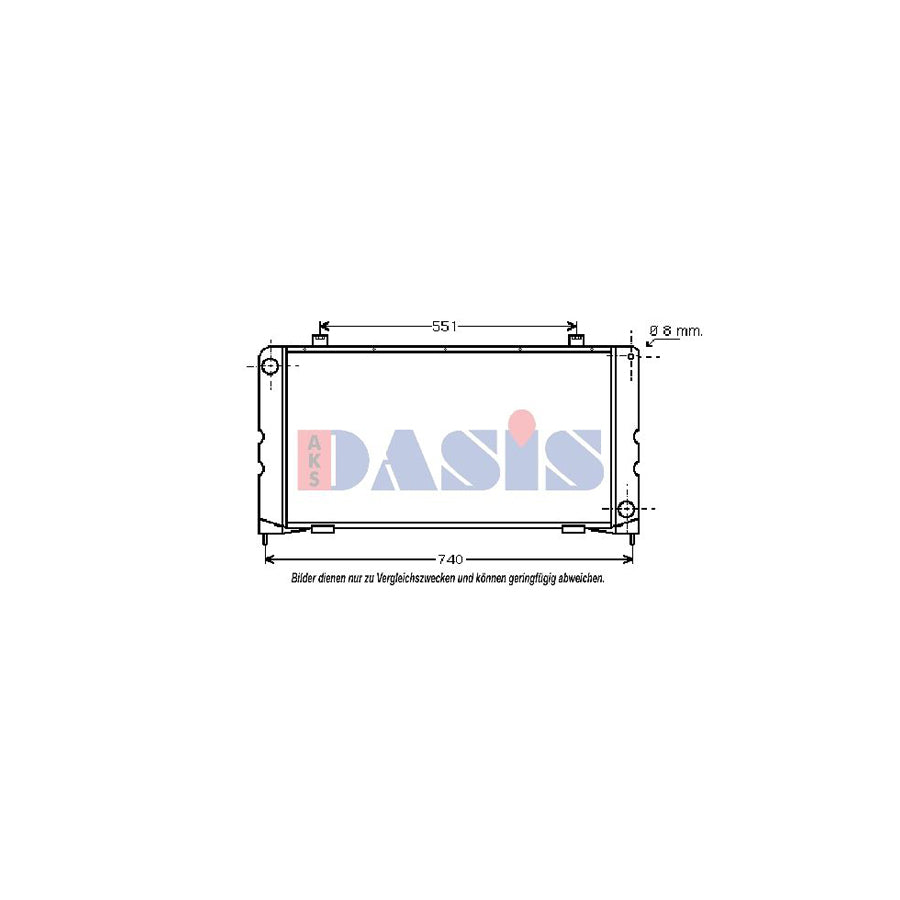 AKS Dasis 370011N Engine Radiator for Daf 400-Serie Van