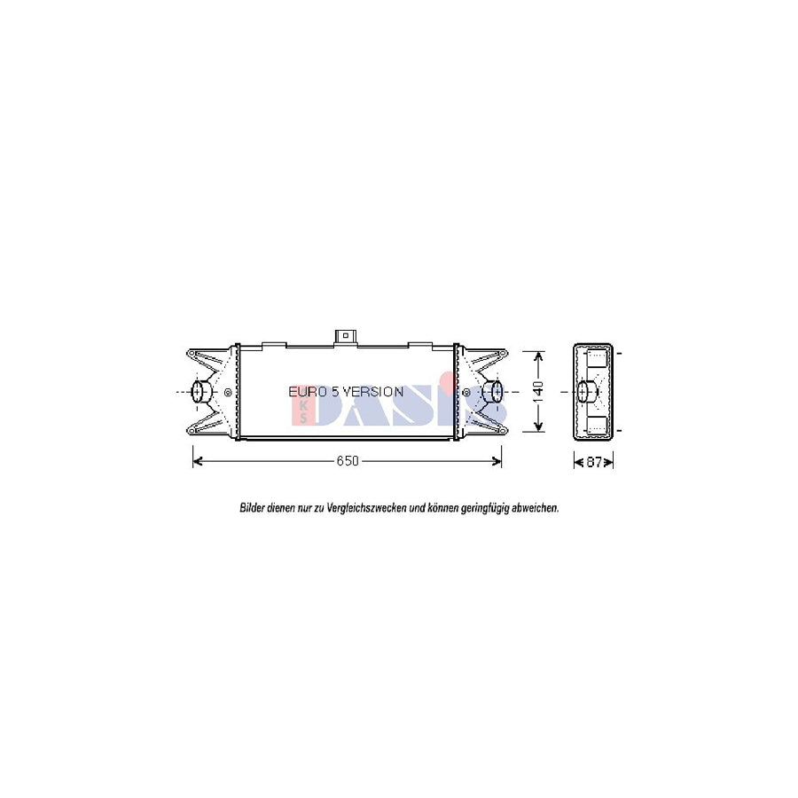 AKS Dasis 407006N Intercooler for Iveco Daily IV Box Body / Estate