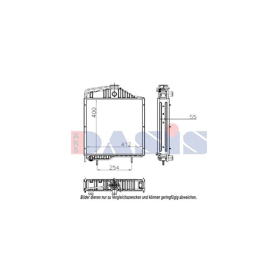 AKS Dasis 440295N Engine Radiator