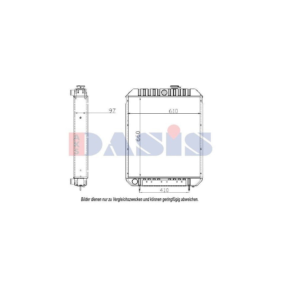 AKS Dasis 440307N Engine Radiator
