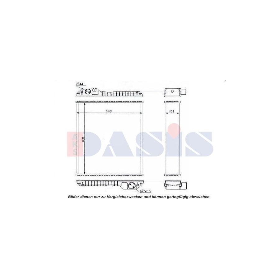 AKS Dasis 440591N Engine Radiator