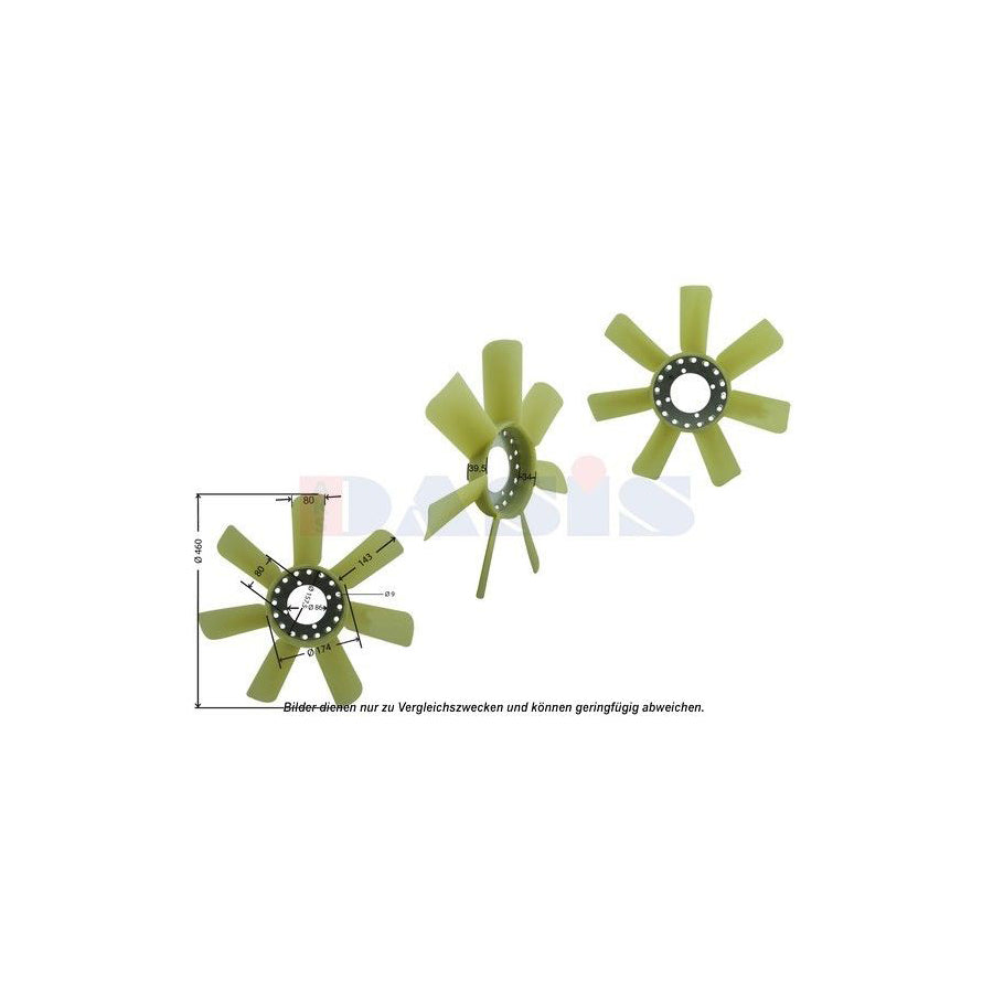 AKS Dasis 448019N Fan Wheel, Engine Cooling