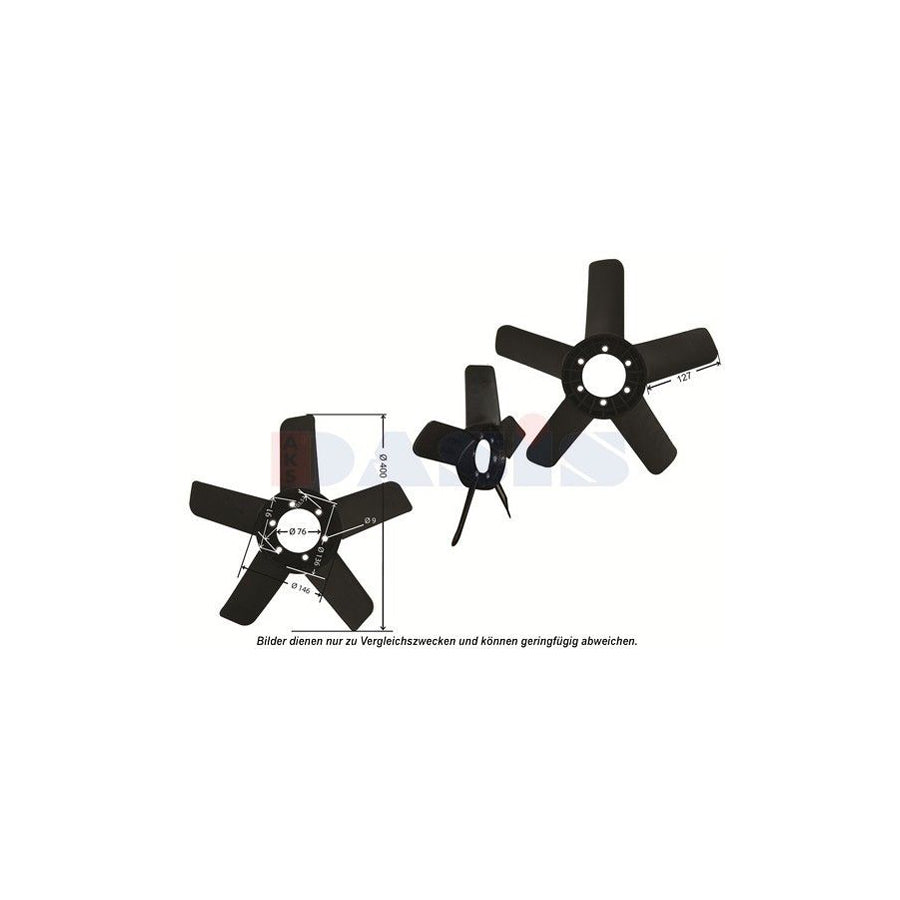 AKS Dasis 448023N Fan Wheel, Engine Cooling