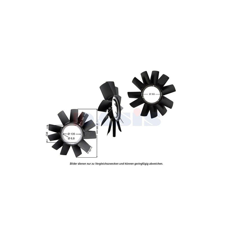 AKS Dasis 448028N Fan Wheel, Engine Cooling