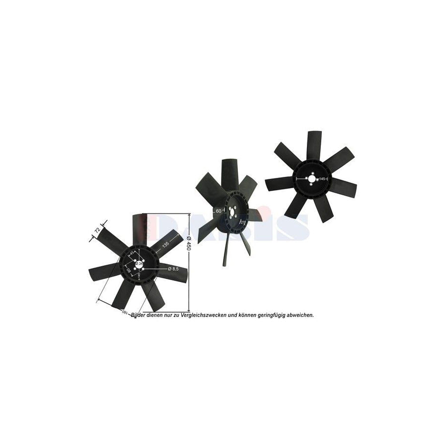 AKS Dasis 448033N Fan Wheel, Engine Cooling