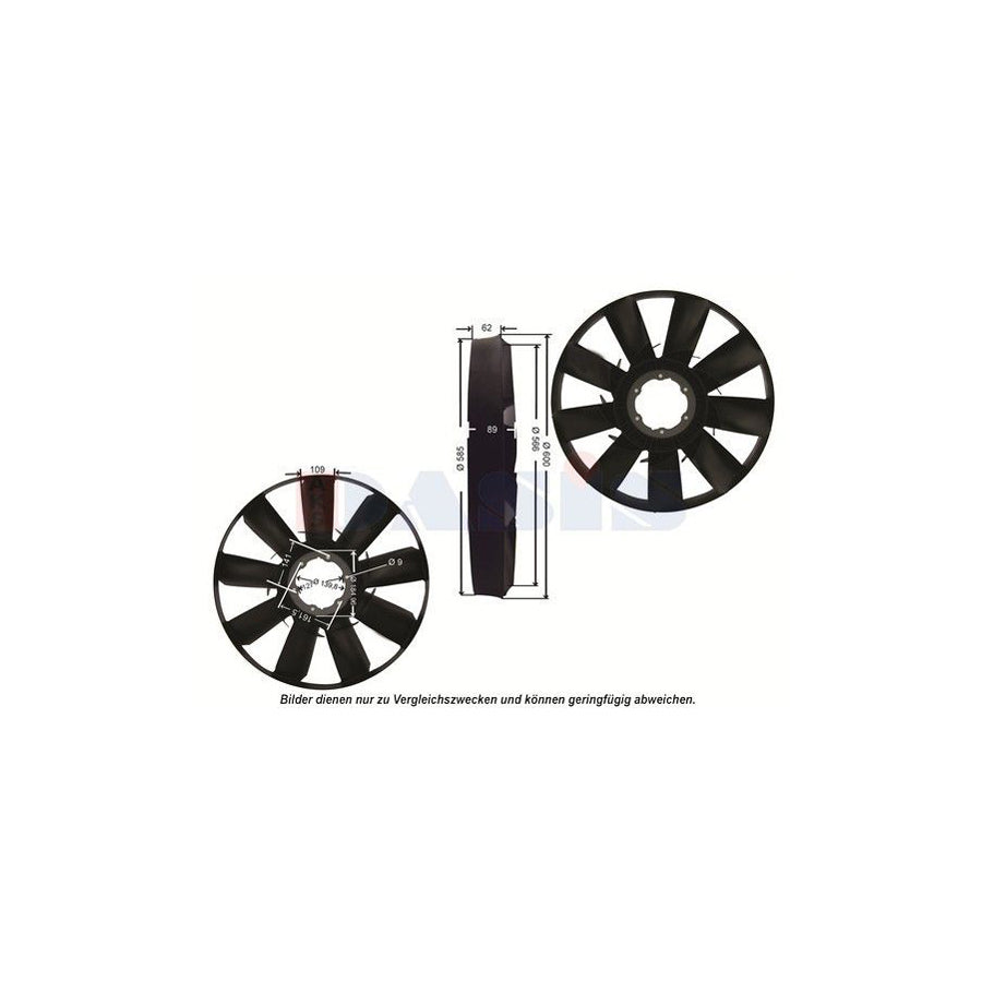 AKS Dasis 448034N Fan Wheel, Engine Cooling