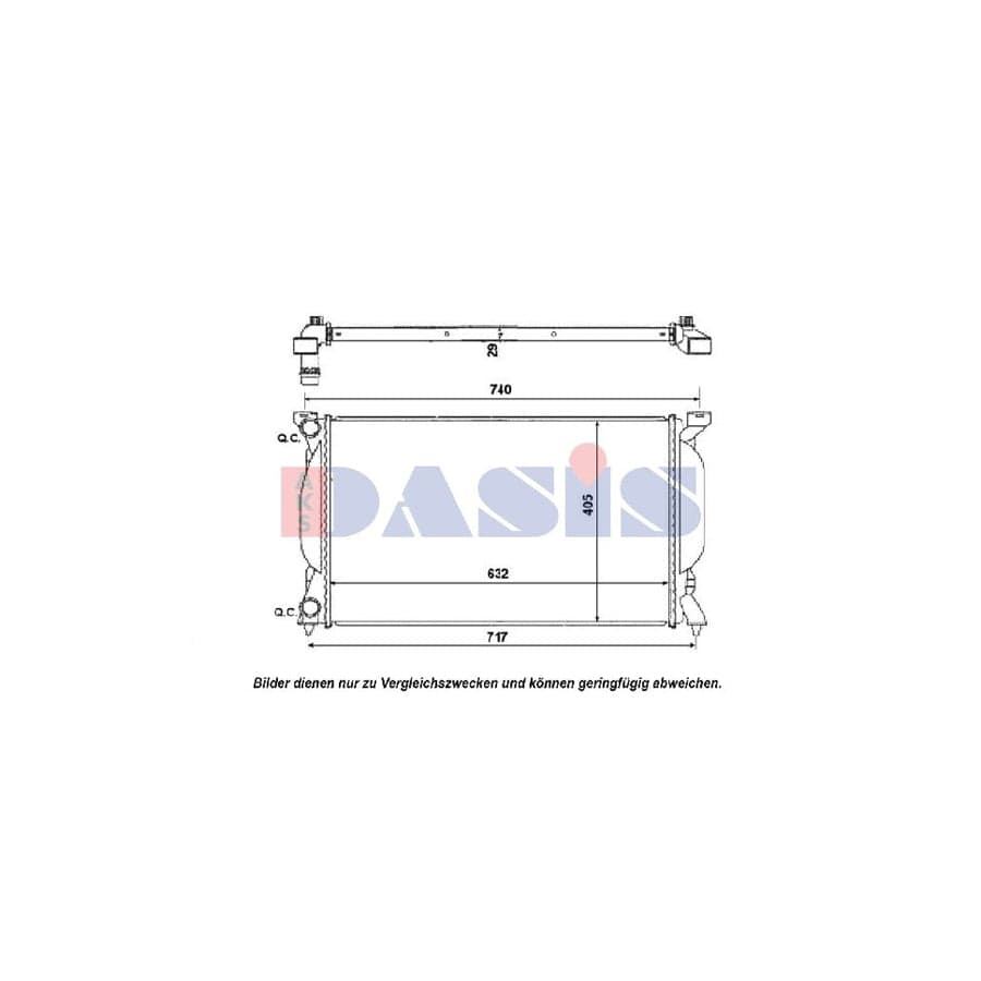 AKS Dasis 480038N Engine Radiator