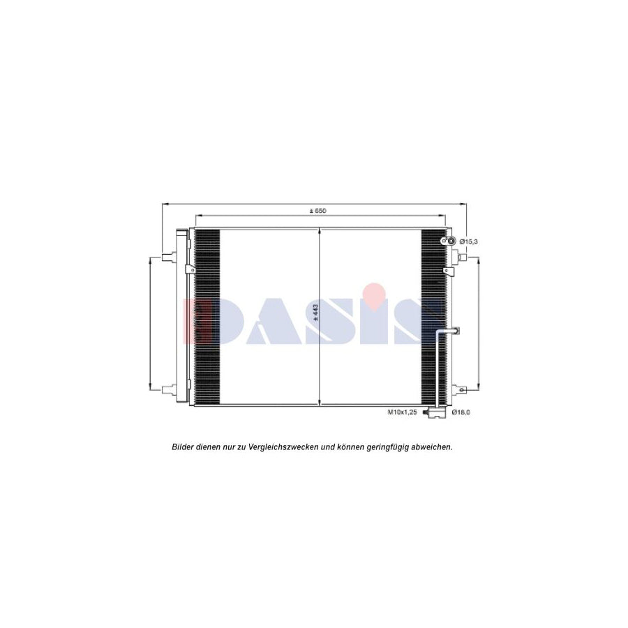 AKS Dasis 482027N Air Conditioning Condenser for Audi A8 D4 (4H2, 4H8, 4Hc, 4Hl)
