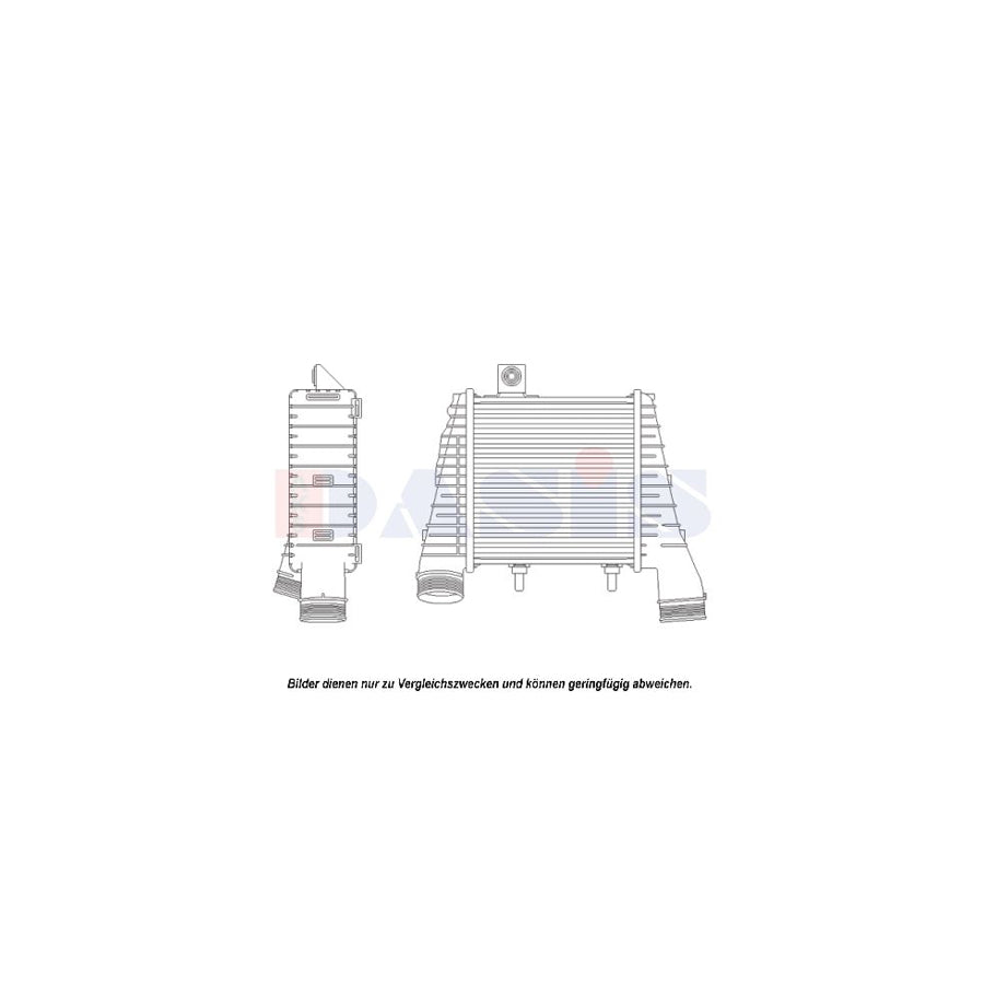 AKS Dasis 487034N Intercooler for Audi A8 D4 (4H2, 4H8, 4Hc, 4Hl)