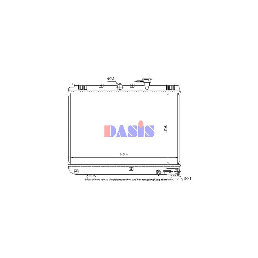 AKS Dasis 510001N Engine Radiator for KIA Rio