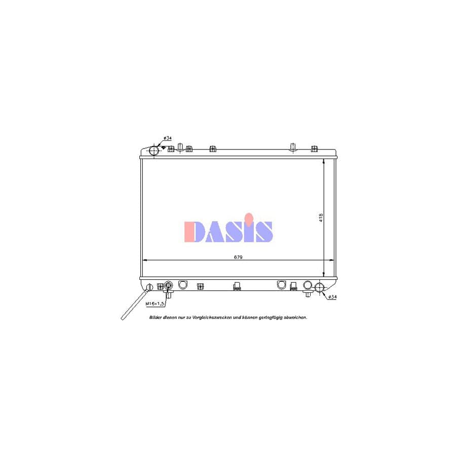 AKS Dasis 510004N Engine Radiator