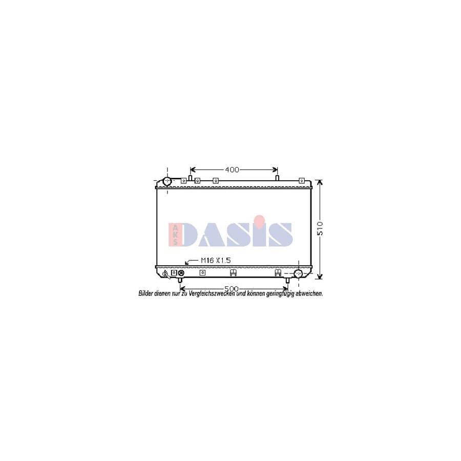 AKS Dasis 510099N Engine Radiator for Ssangyong Musso Off-Road