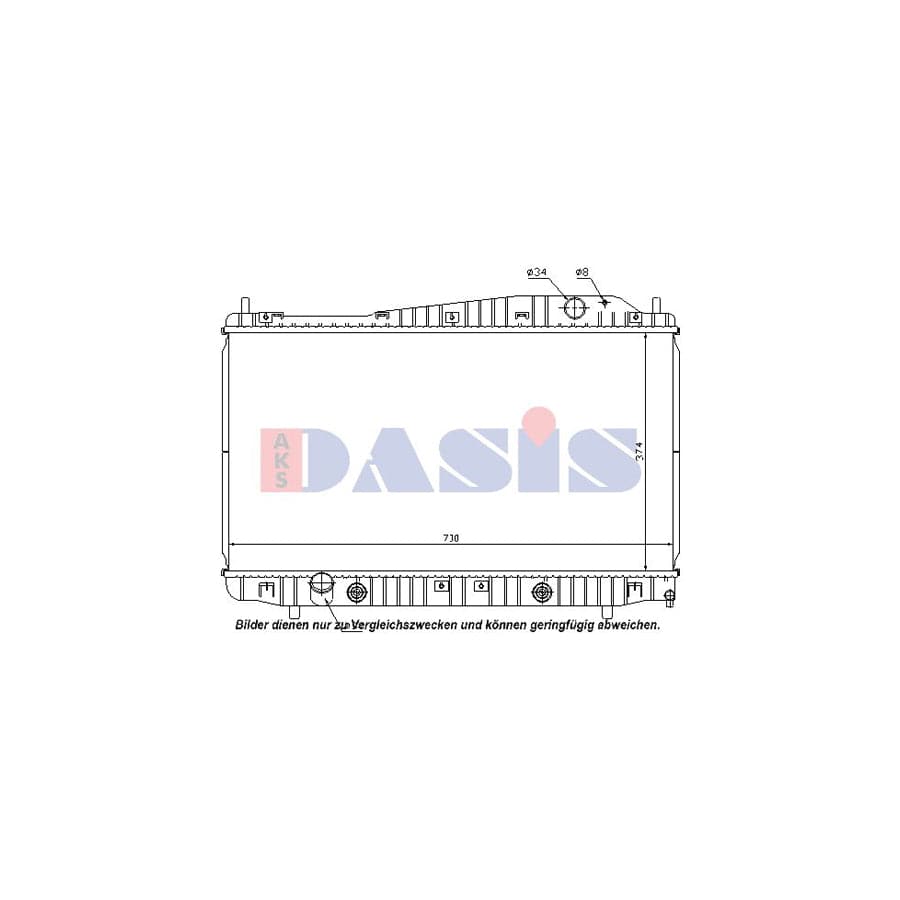 AKS Dasis 520084N Engine Radiator