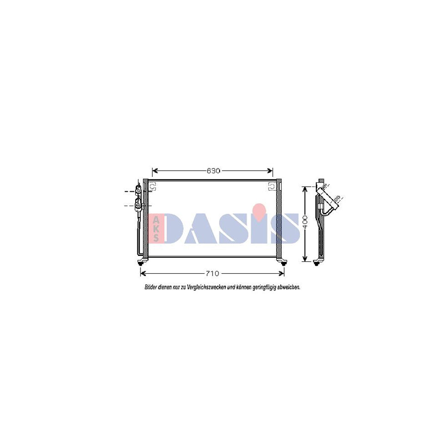 AKS Dasis 522046N Air Conditioning Condenser for KIA Joice (M300E)