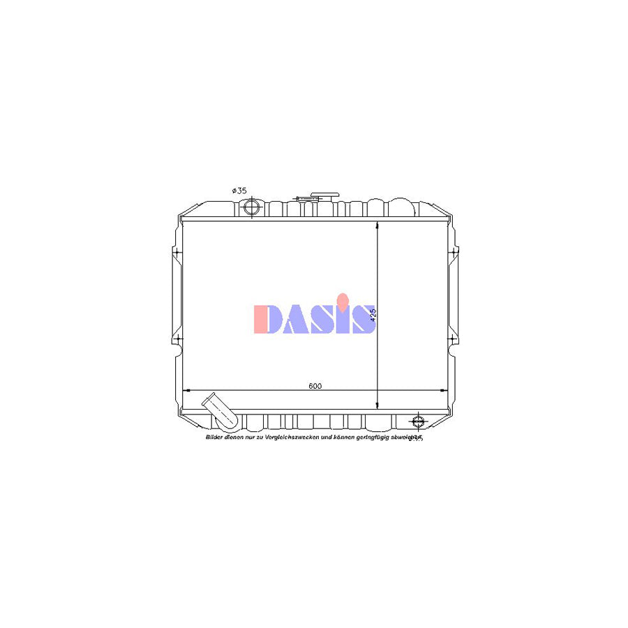 AKS Dasis 560022N Engine Radiator