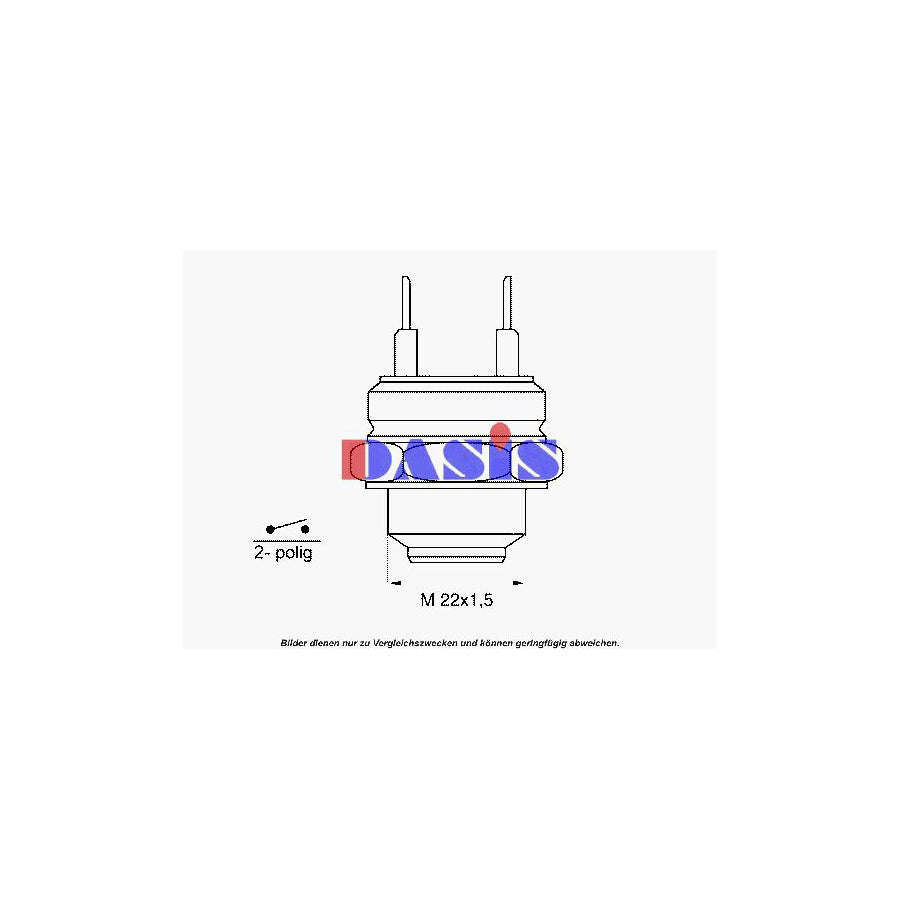 AKS Dasis 752000N Temperature Switch, Radiator Fan