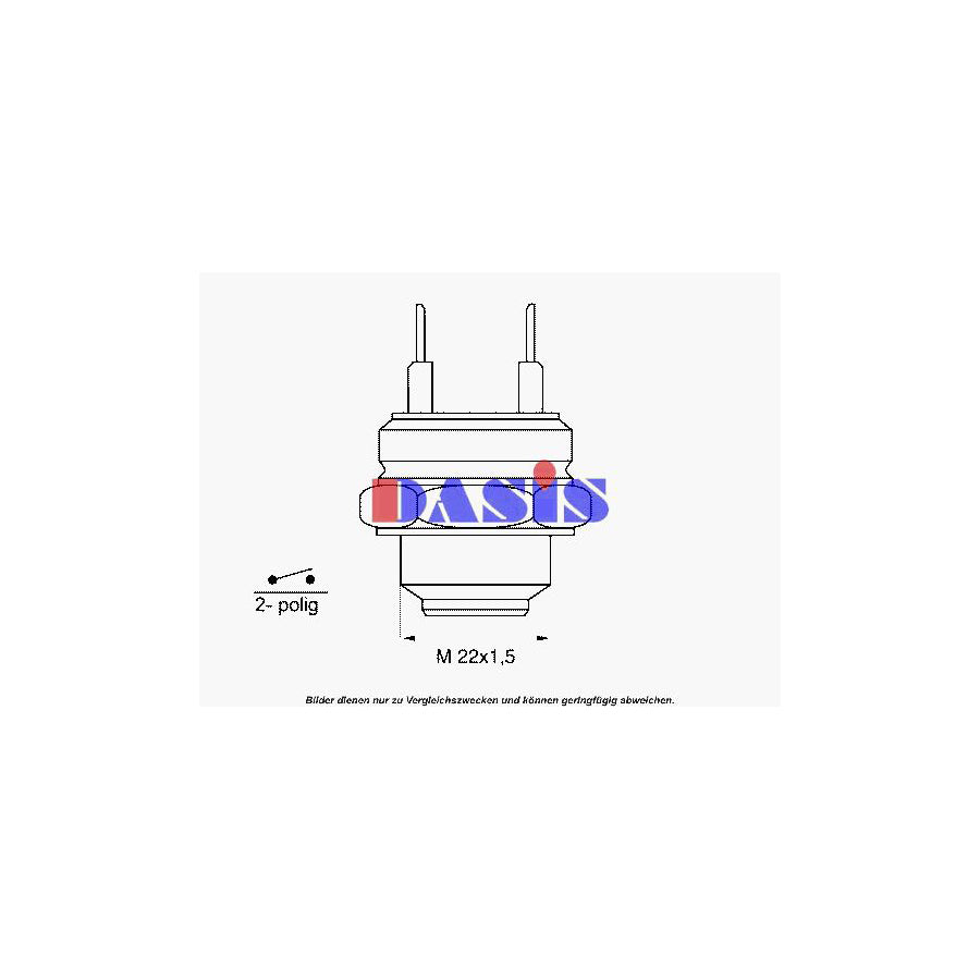AKS Dasis 752003N Temperature Switch, Radiator Fan