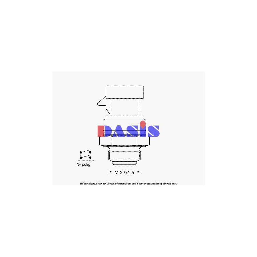 AKS Dasis 752015N Temperature Switch, Radiator Fan