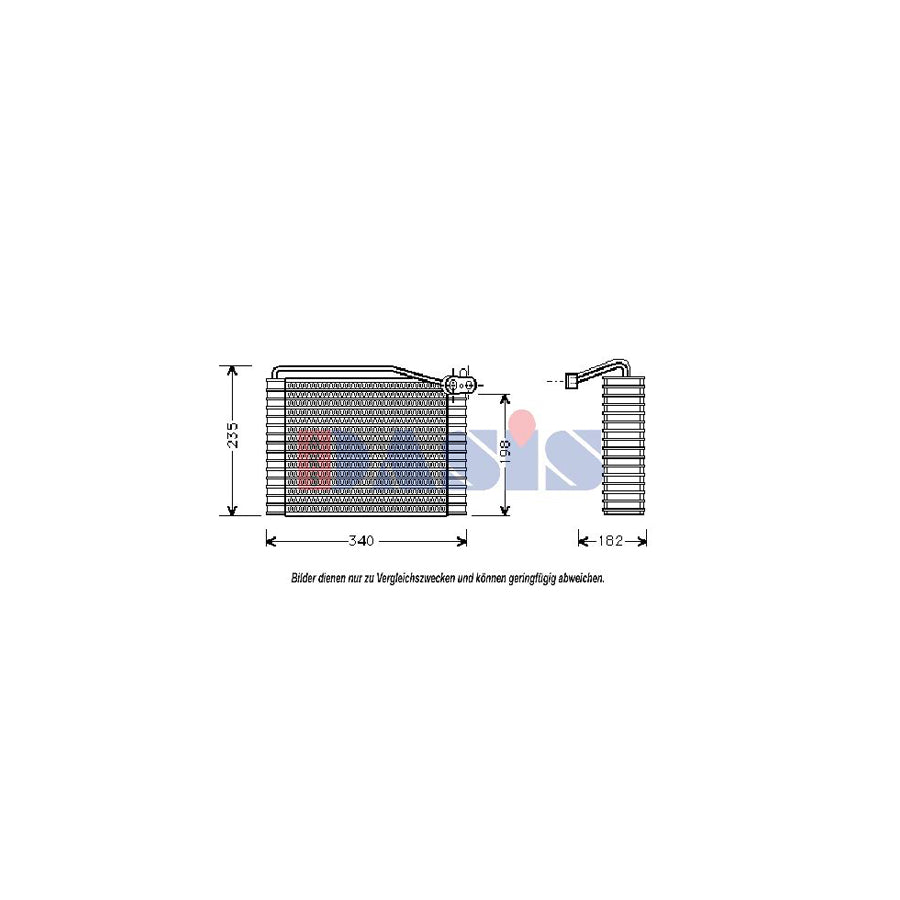 AKS Dasis 820144N Air Conditioning Evaporator