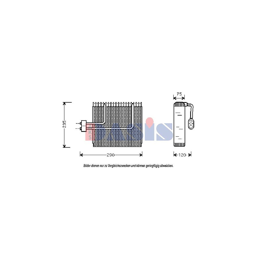 AKS Dasis 820219N Air Conditioning Evaporator