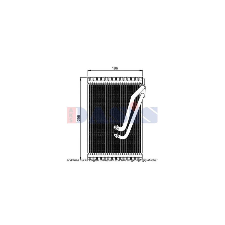 AKS Dasis 820376N Air Conditioning Evaporator