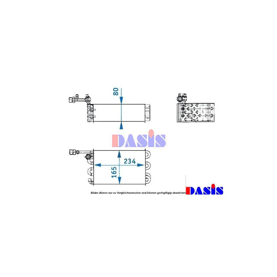 AKS Dasis 820860N Air Conditioning Evaporator for Porsche 911