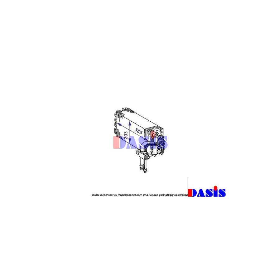 AKS Dasis 821020N Air Conditioning Evaporator
