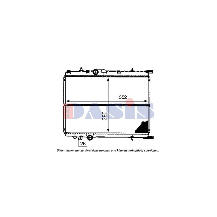 AKS Dasis 821400N Air Conditioning Evaporator